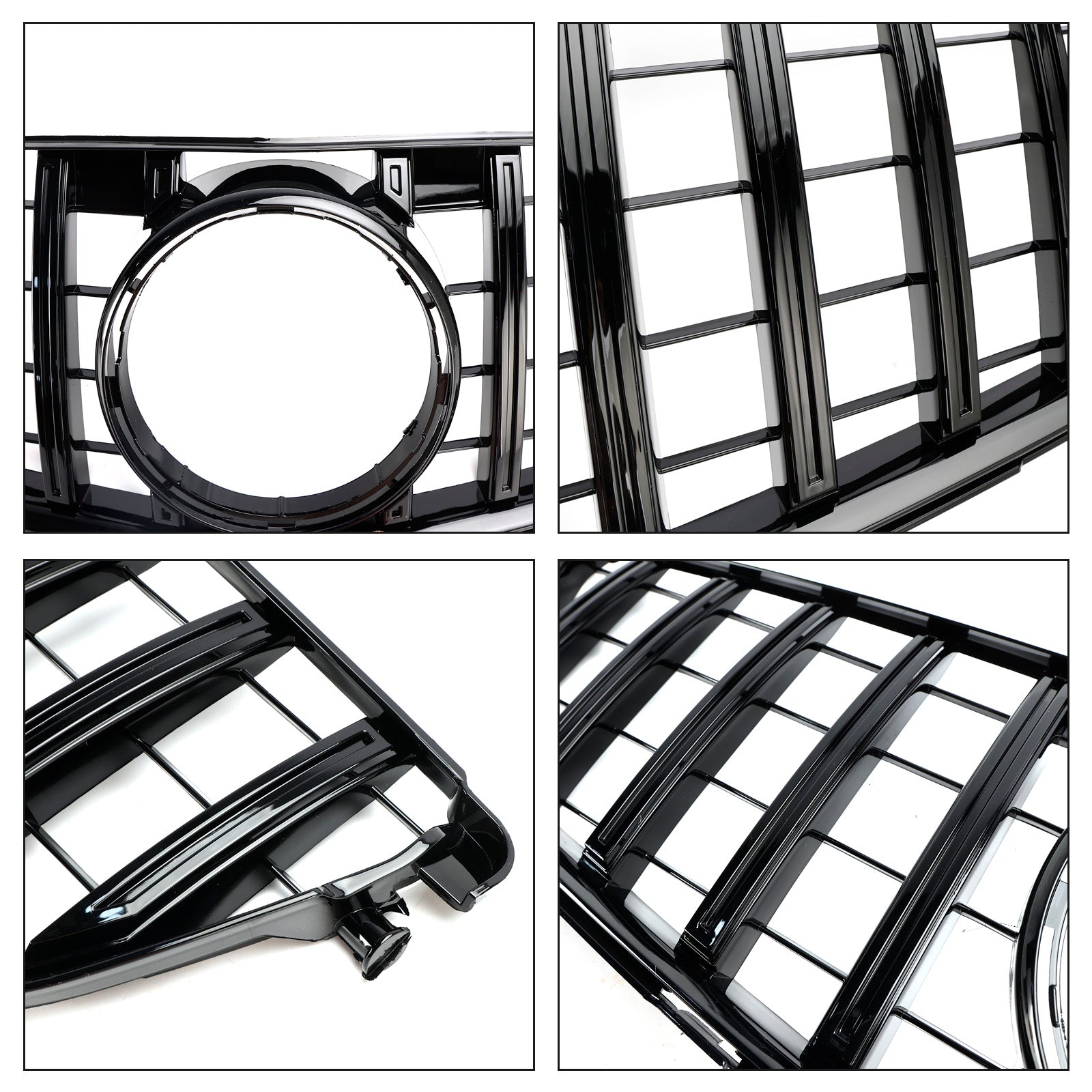 2008-2014 Mercedes-Benz C-Class W204 GTR Style Front Bumper Grille with Benz Logo