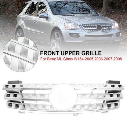 2005-2008 Mercedes-Benz ML-Class W164 ML320 ML350 ML500 Chrome Front Upper Grille