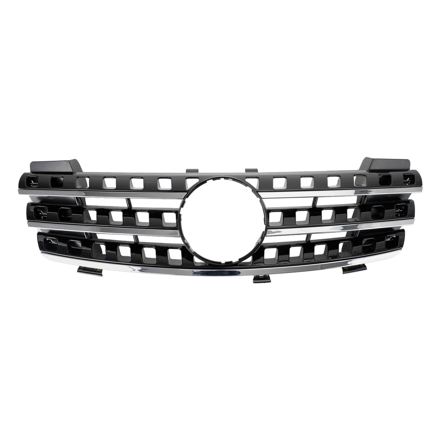 2005-2008 Mercedes-Benz ML-Class W164 ML320 ML350 ML500 Chrome Black Front Upper Grille