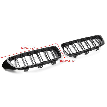 2014+ BMW 4 Series F32 F33 F36 F82 Gloss Black Dual Slat M4 Sport Front Kidney Grille