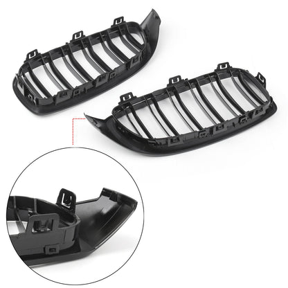 2014+ BMW 4 Series F32 F33 F36 F82 Gloss Black Dual Slat M4 Sport Front Kidney Grille