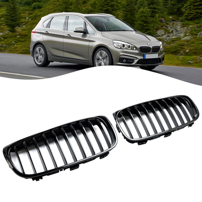 2015-2018 BMW 2 Series Gran Tourer F45 F46 Gloss Black Front Kidney Grille