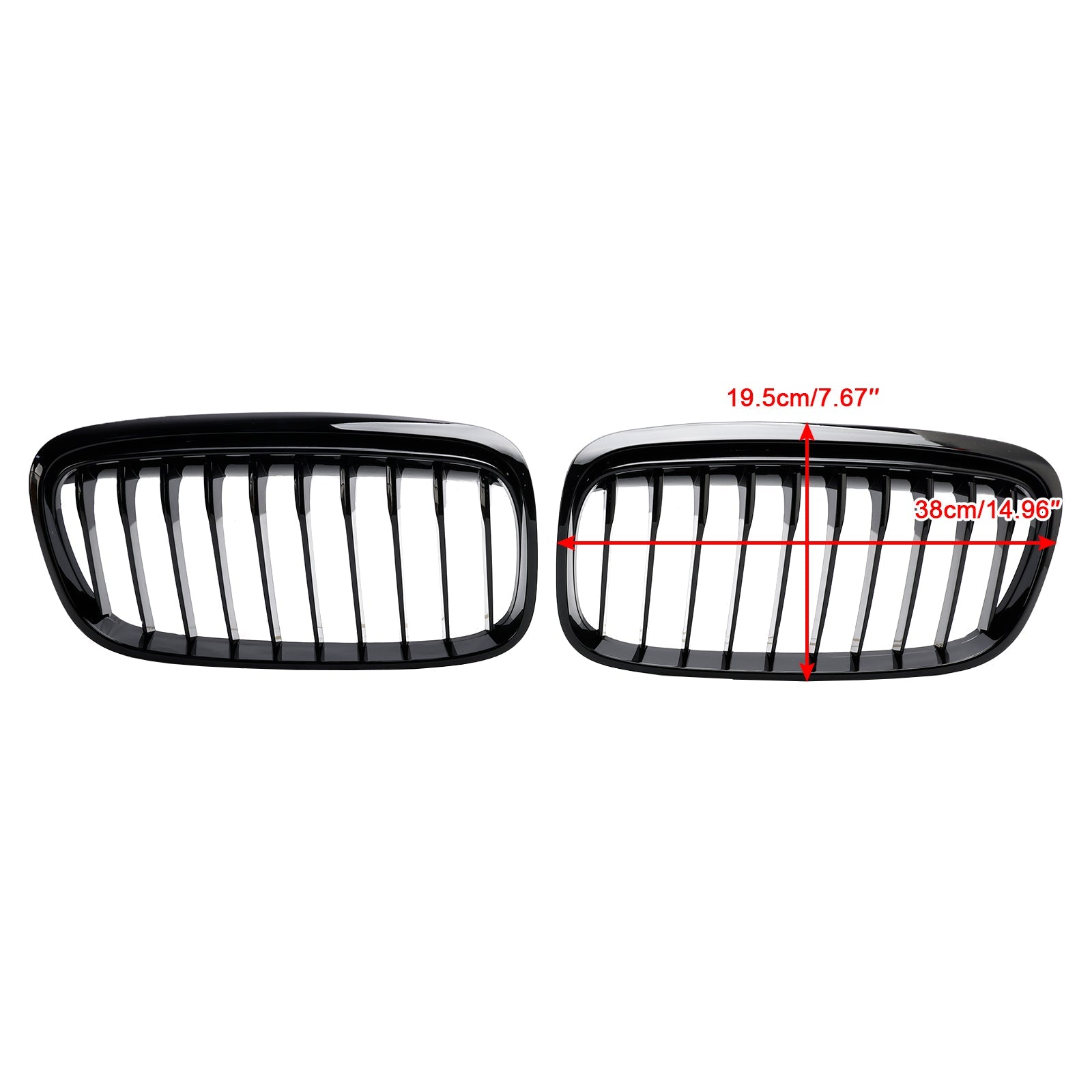 2015-2018 BMW 2 Series Gran Tourer F45 F46 Gloss Black Front Kidney Grille