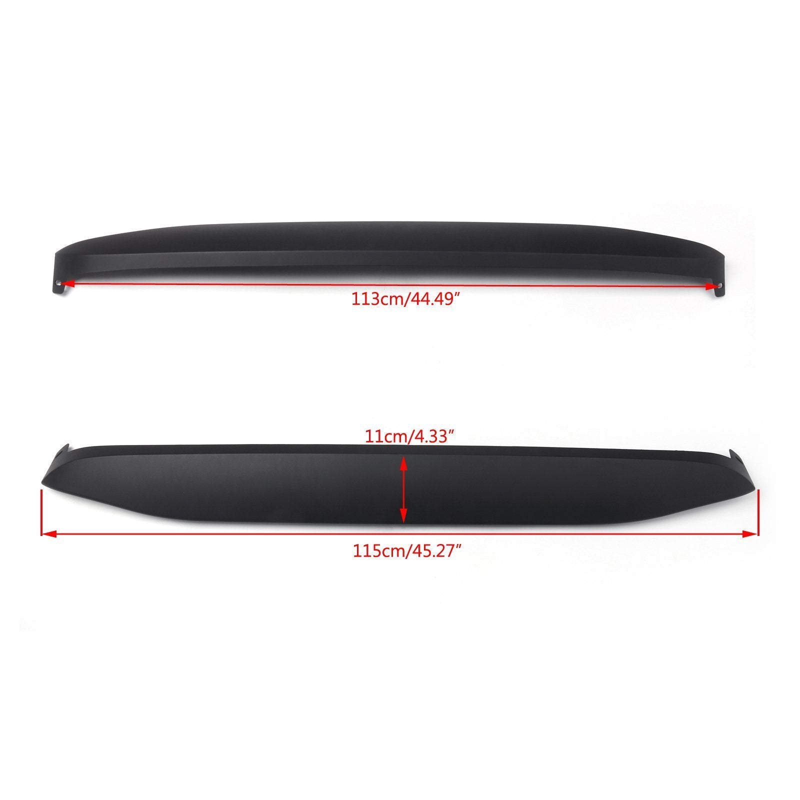 2007-2017 Jeep Wrangler JK NightHawk Light Brow Cover Front Grille — Matte Black