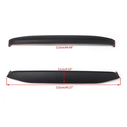 2007-2017 Jeep Wrangler JK NightHawk Light Brow Cover Front Grille — Matte Black