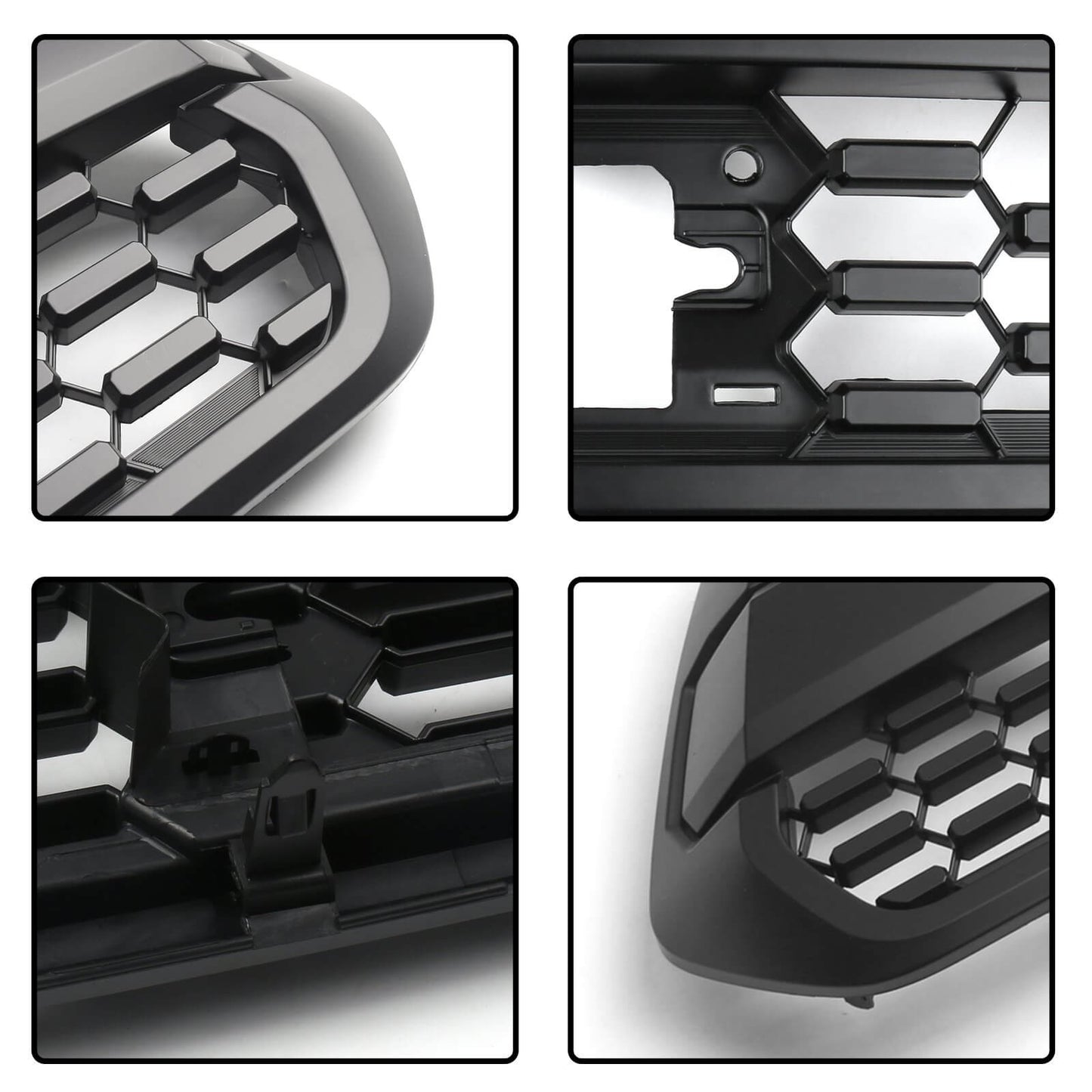 TRD Pro Grille + ACC DRCC Garnish Sensor Cover + LED Lights For Toyota Tacoma 2016-2023