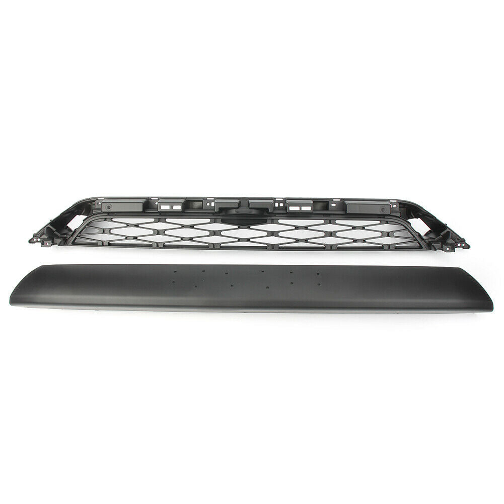 No Need to drill Version 2014-2019 4Runner TRD PRO 2 Piece Front Bumper Grille PZ323-35056 PZ327-35053 Grill Replacement+Gray