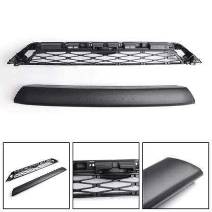 No Need to drill Version 2014-2019 4Runner TRD PRO 2 Piece Front Bumper Grille PZ323-35056 PZ327-35053 Grill Replacement+Gray