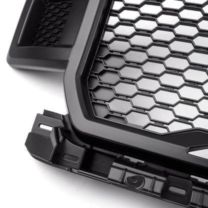 18-20 Ford F150 Honeycomb Grill Amber LED Raptor Style Grill Repalcment