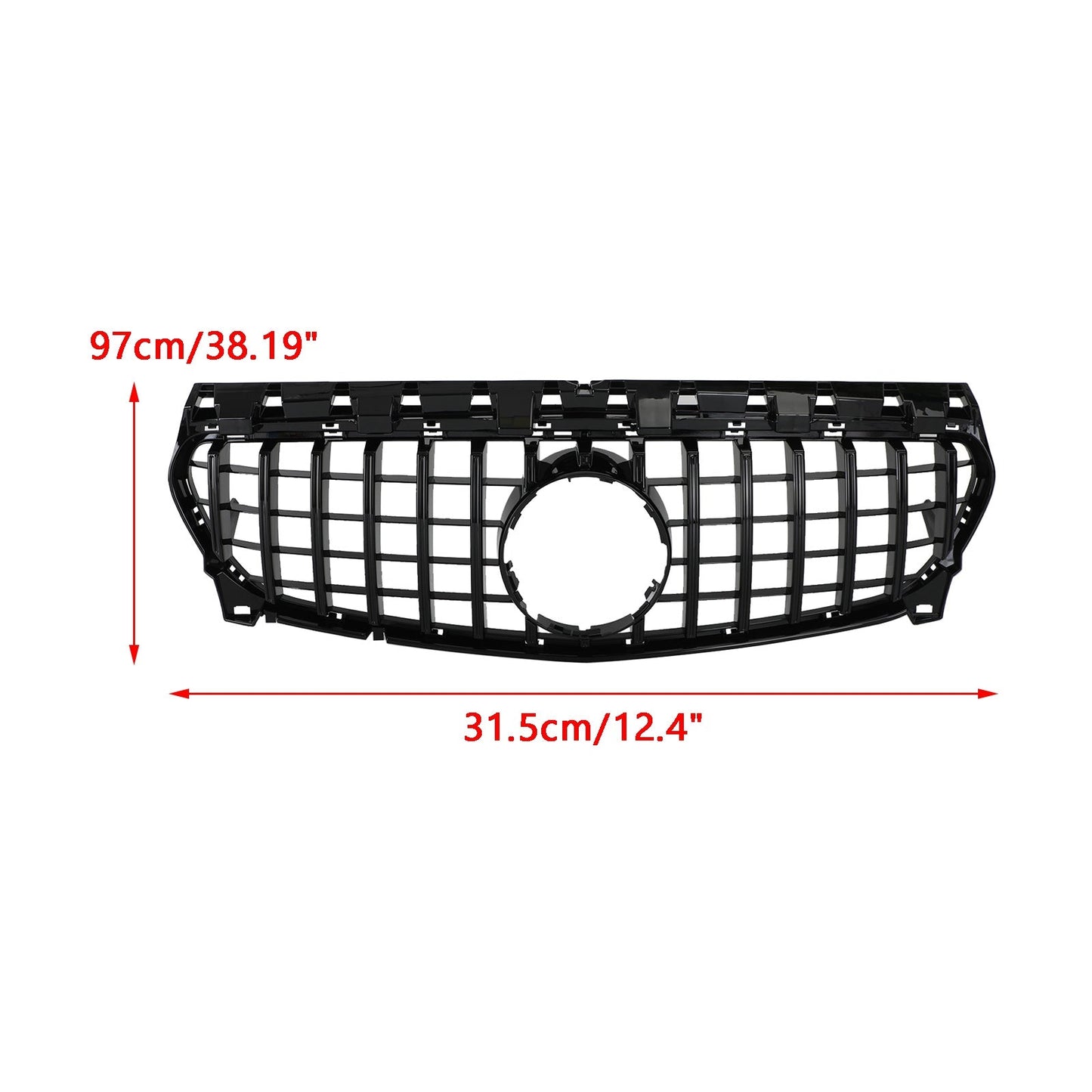 2013-2019 Mercedes-Benz CLA-Class W117 CLA180 CLA200 CLA250 CLA45 GT-R Style Front Bumper Grille