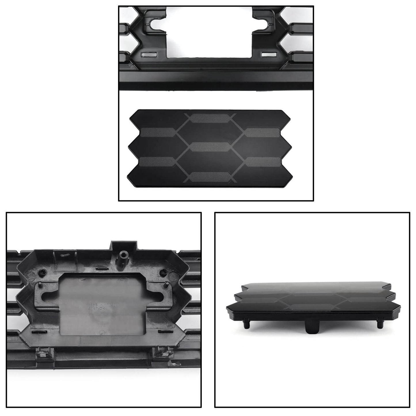 TRD Pro Grille + ACC DRCC Garnish Sensor Cover + LED Lights For Toyota Tacoma 2016-2023