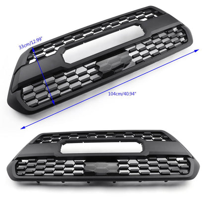 TRD Pro Grille + ACC DRCC Garnish Sensor Cover + LED Lights For Toyota Tacoma 2016-2023