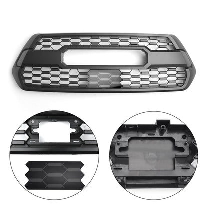 TRD Pro Grille + ACC DRCC Garnish Sensor Cover + LED Lights For Toyota Tacoma 2016-2023