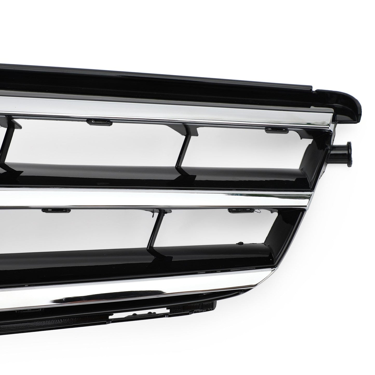 2008-2014 Mercedes-Benz C-Class W204 C300 C350 Black Chrome Front Bumper Grille with LED Emblem