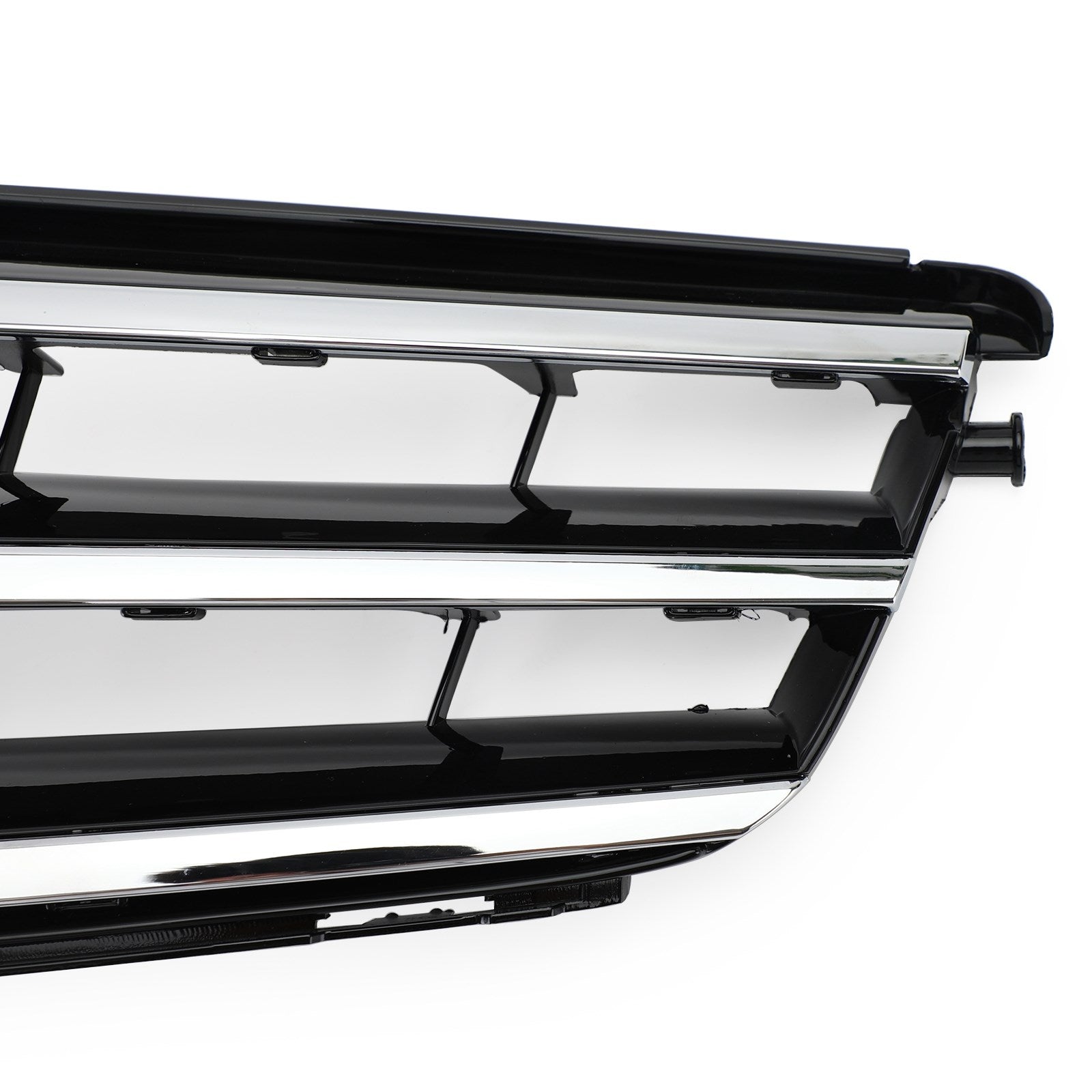 2008-2014 Mercedes-Benz C-Class W204 C300 C350 Black Chrome Front Bumper Grille with LED Emblem