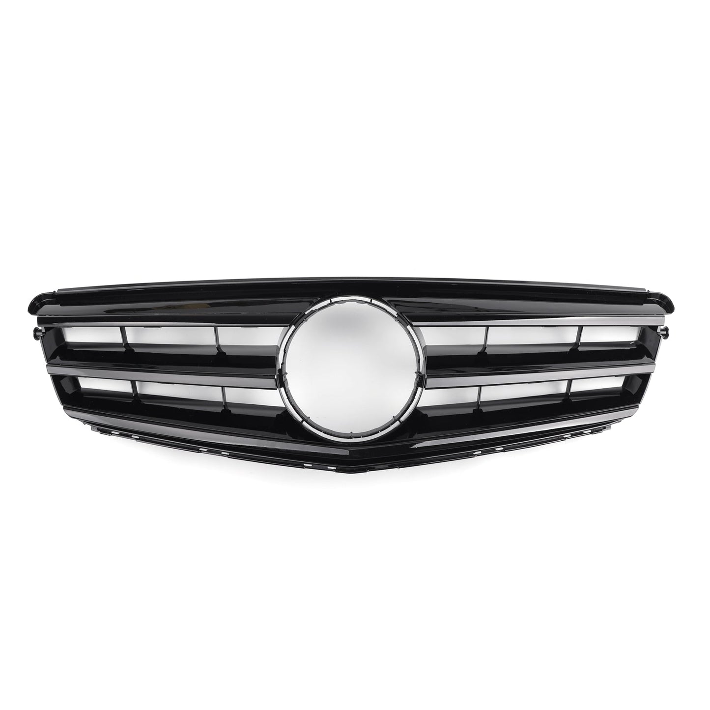 2008-2014 Mercedes-Benz C-Class W204 C300 C350 Chrome Front Bumper Grille with LED Emblem