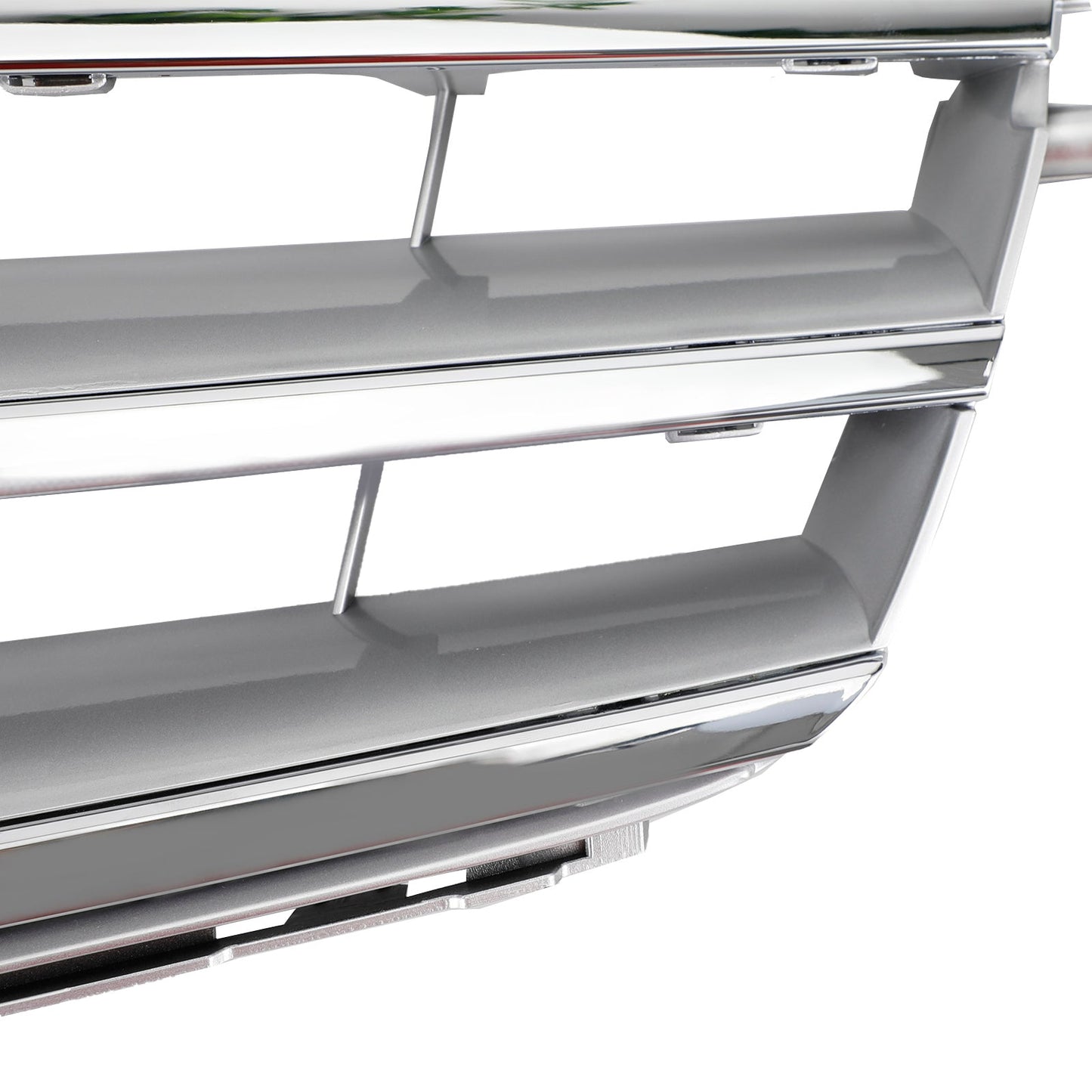 2008-2014 Mercedes-Benz C-Class W204 C300 C350 Black Chrome Front Bumper Grille with LED Emblem