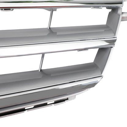 2008-2014 Mercedes-Benz C-Class W204 C300 C350 Black Chrome Front Bumper Grille with LED Emblem