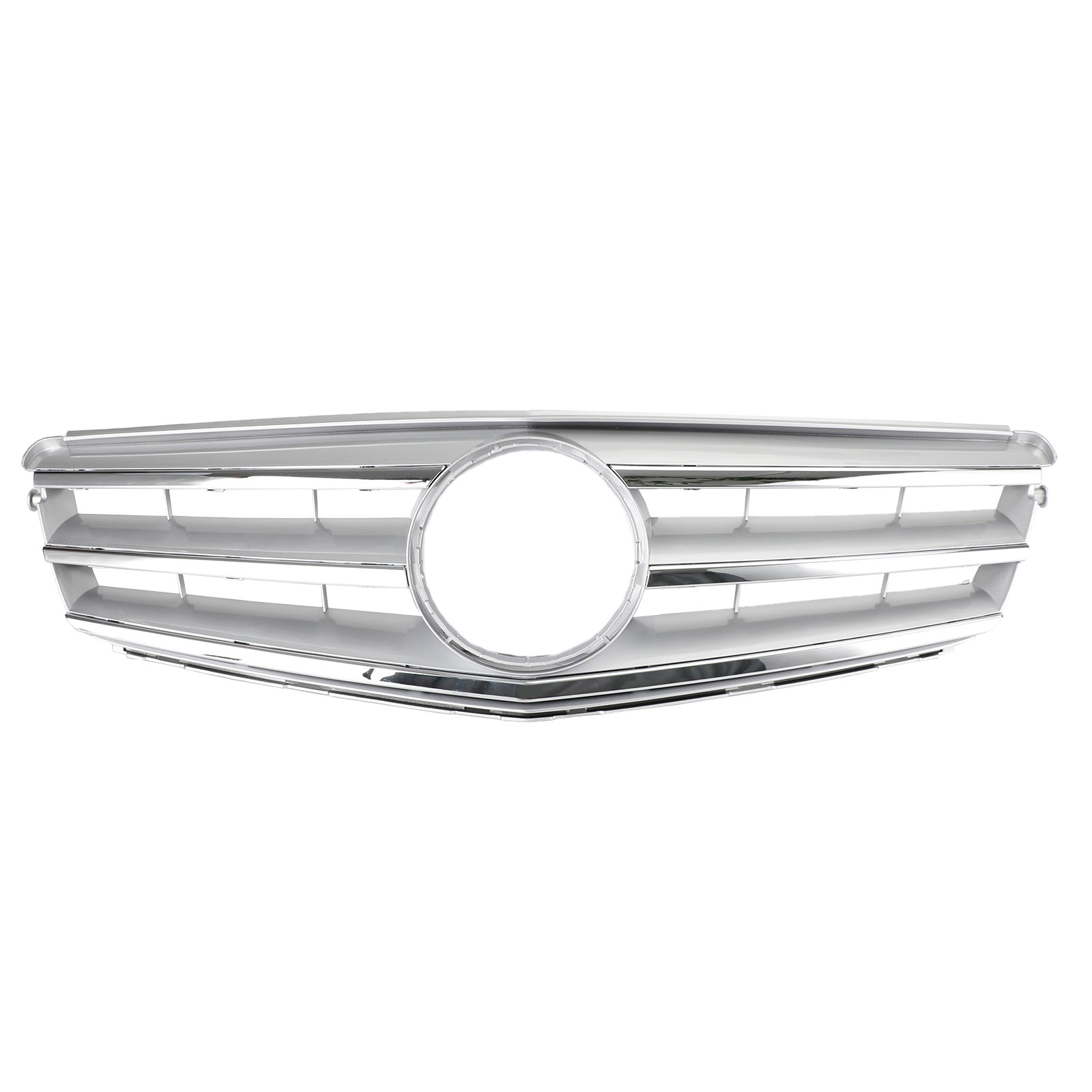 2008-2014 Mercedes-Benz C-Class W204 C300 C350 Chrome Front Bumper Grille with LED Emblem