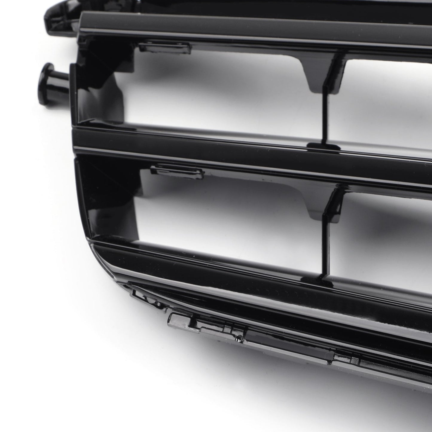 2008-2014 Mercedes-Benz C-Class W204 C300 C350 Black Chrome Front Bumper Grille with LED Emblem