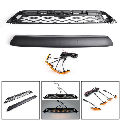 2014-2019 Toyota 4Runner TRD PRO Front Grille Grill Kit Gray Word + LED Light