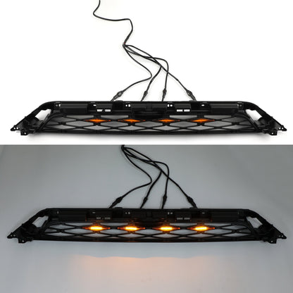2014-2019 Toyota 4Runner TRD PRO Front Grille Grill Kit Gray Word + LED Light