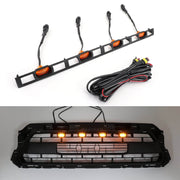 Tacoma 2012-2015 Grille Amber Light Front Bumper Hood Grille LED Lights 4 PCS