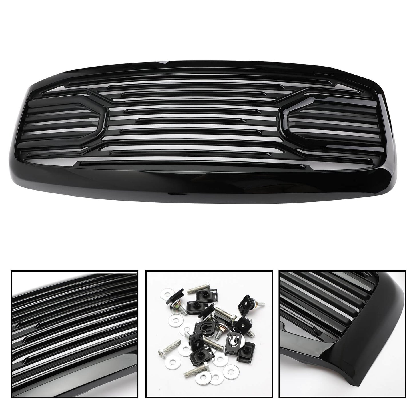 2006-2008 Dodge Ram 1500 2500 3500 Big Horn Style Mesh Front Grille Shell Replacement