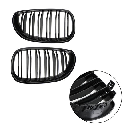 2004-2009 BMW 5 Series E60 E61 M5 520i 530i Gloss Black Sport Front Kidney Grille