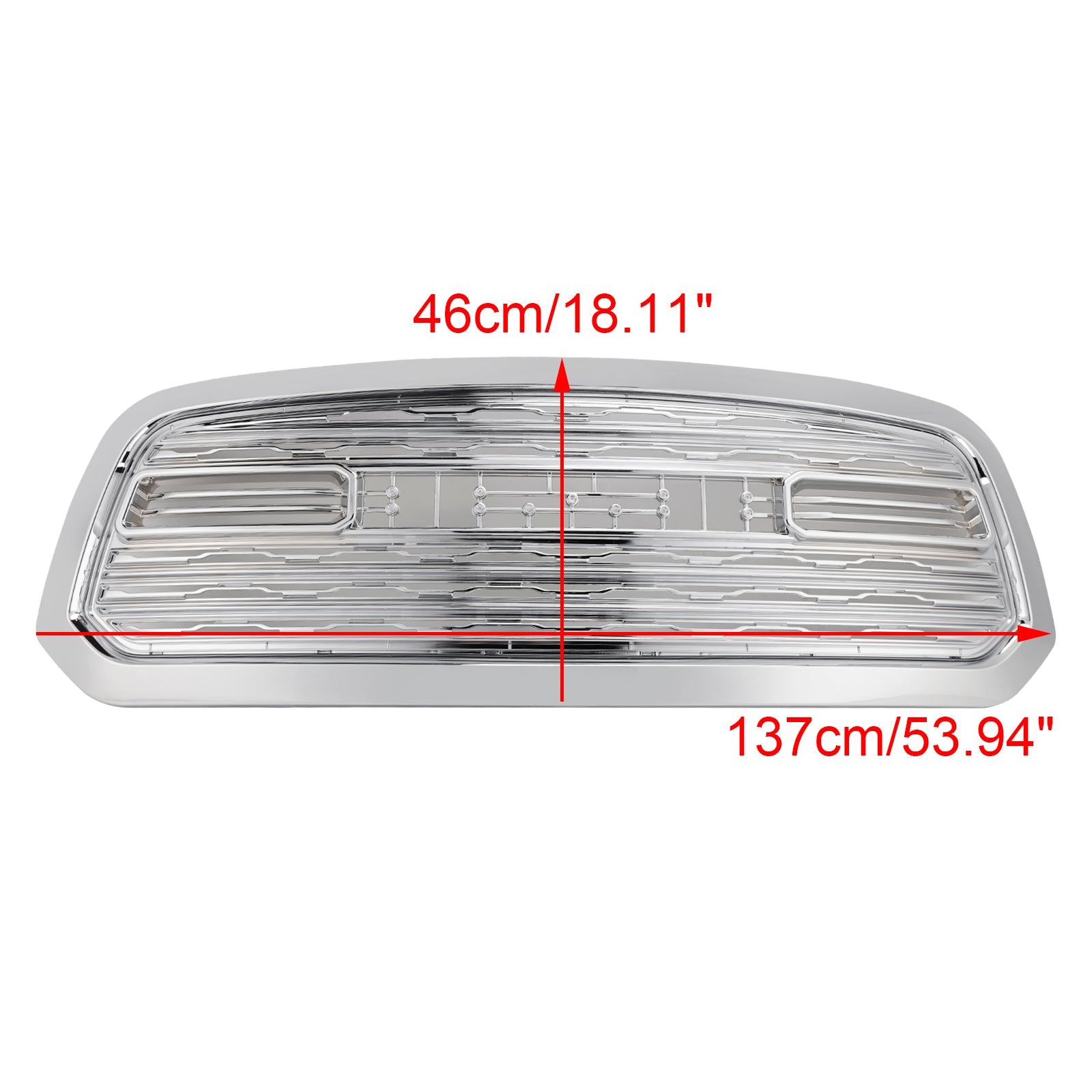 2013-2018 Dodge Ram 1500 LTD Style Chrome Front Bumper Grille