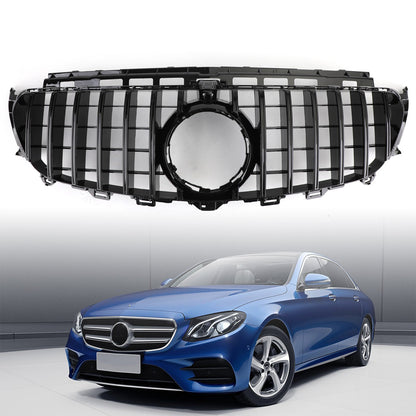 2016-2019 Mercedes-Benz E-Class W213 E200 E300 E400 E43 AMG Front Grille with Camera Hole & Logo
