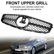 2008-2014 Mercedes-Benz C-Class W204 C300 C350 Front Bumper Grille with LED Emblem