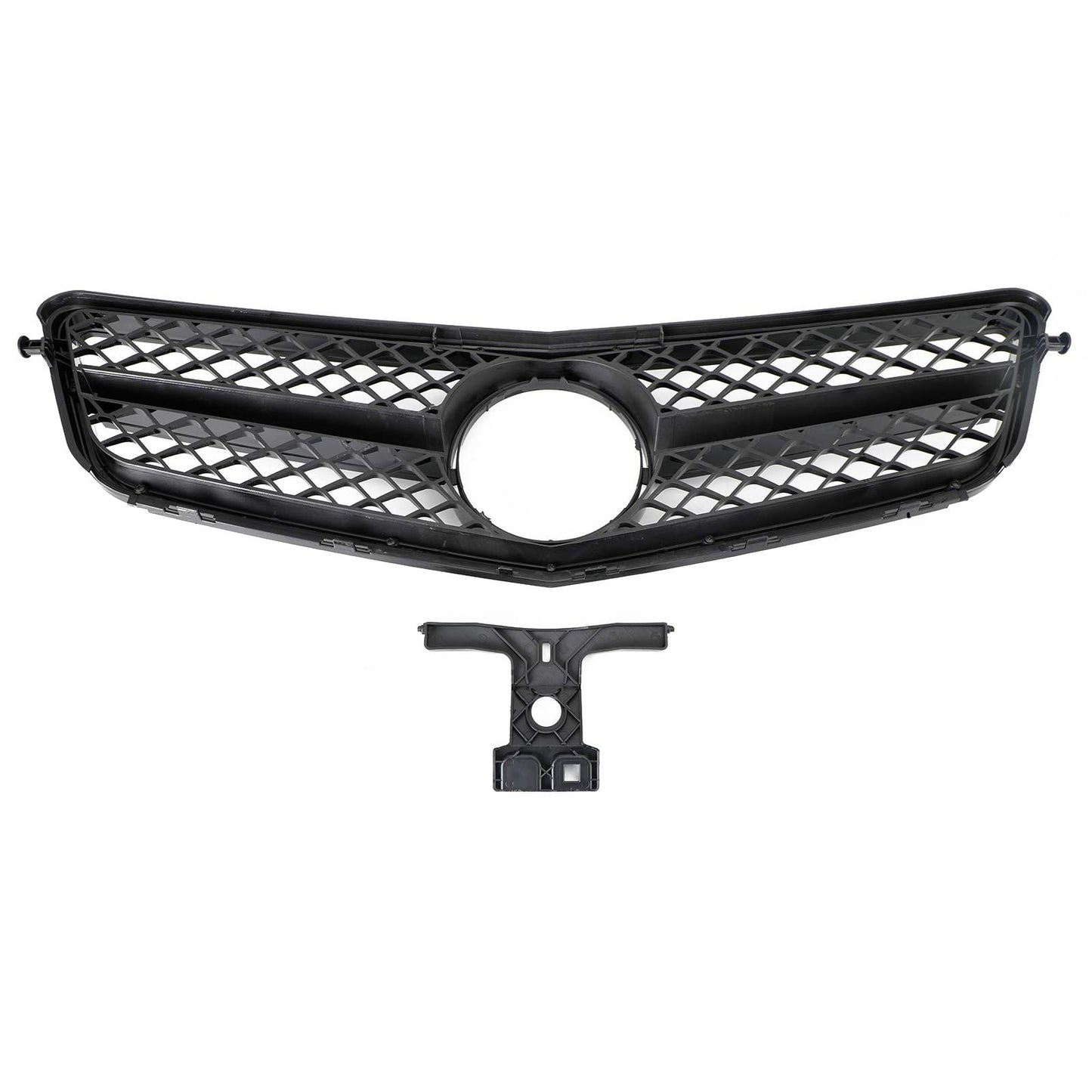 2008-2014 Mercedes-Benz C-Class W204 C300 C350 Front Bumper Grille with LED Emblem