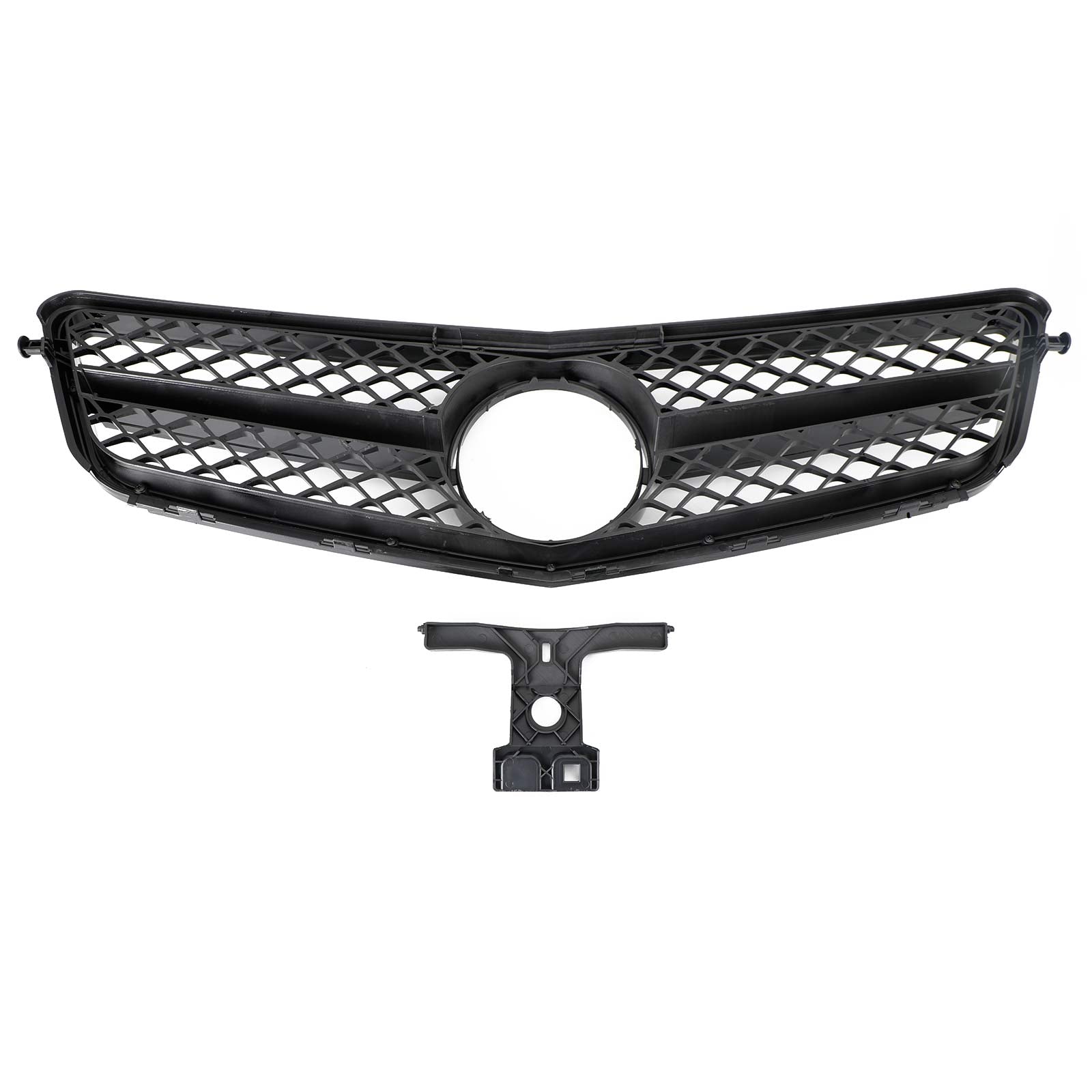 2008-2014 Mercedes-Benz C-Class W204 C300 C350 Front Bumper Grille with LED Emblem