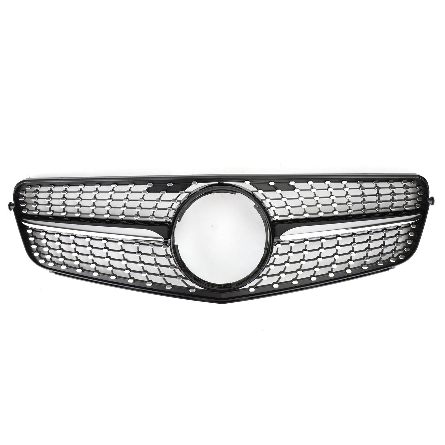 2008-2014 Mercedes-Benz C-Class W204 C180 C200 C300 Diamond Black Chrome Front Grille