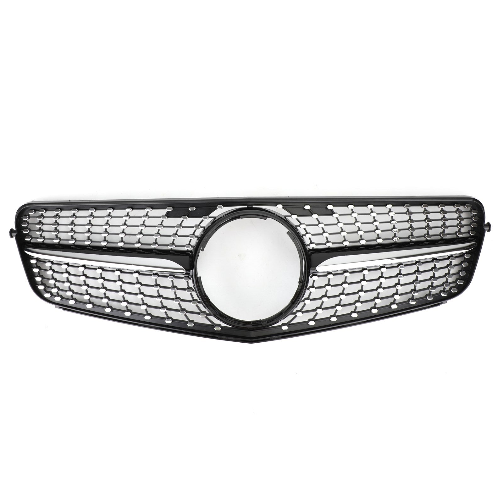 2008-2014 Mercedes-Benz C-Class W204 C180 C200 C300 Diamond Black Chrome Front Grille