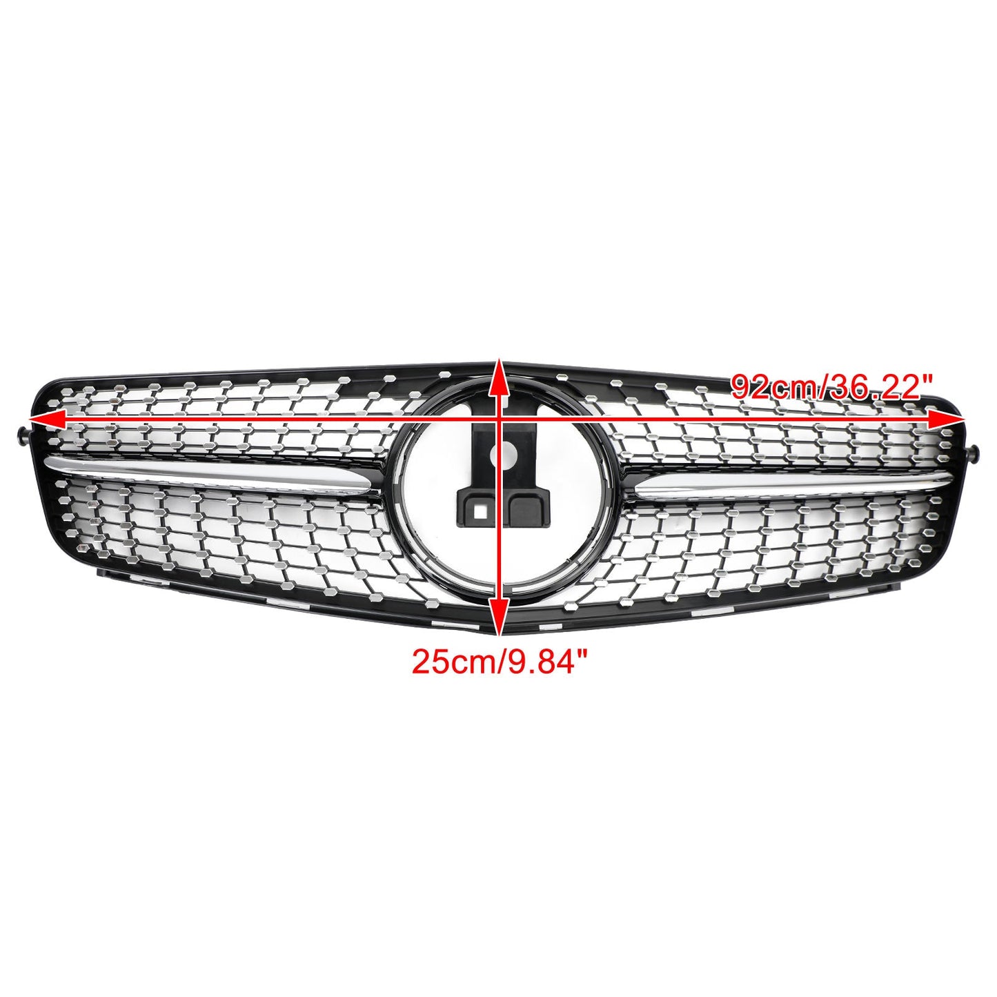 2008-2014 Mercedes-Benz C-Class W204 C300 C350 Diamond Front Bumper Grille