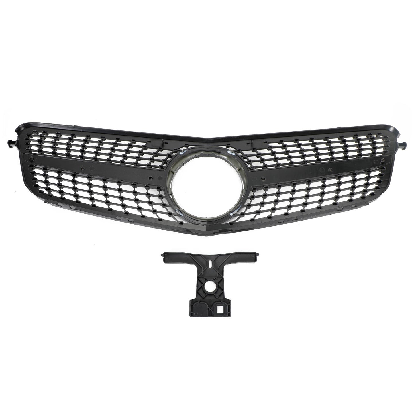 2008-2014 Mercedes-Benz C-Class W204 C300 C350 Diamond Front Bumper Grille