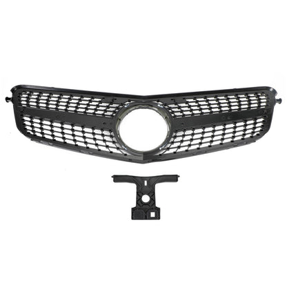 2008-2014 Mercedes-Benz C-Class W204 C300 C350 Diamond Front Bumper Grille