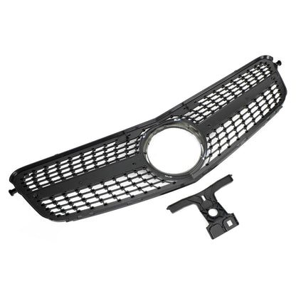 2008-2014 Mercedes-Benz C-Class W204 C300 C350 Diamond Front Bumper Grille