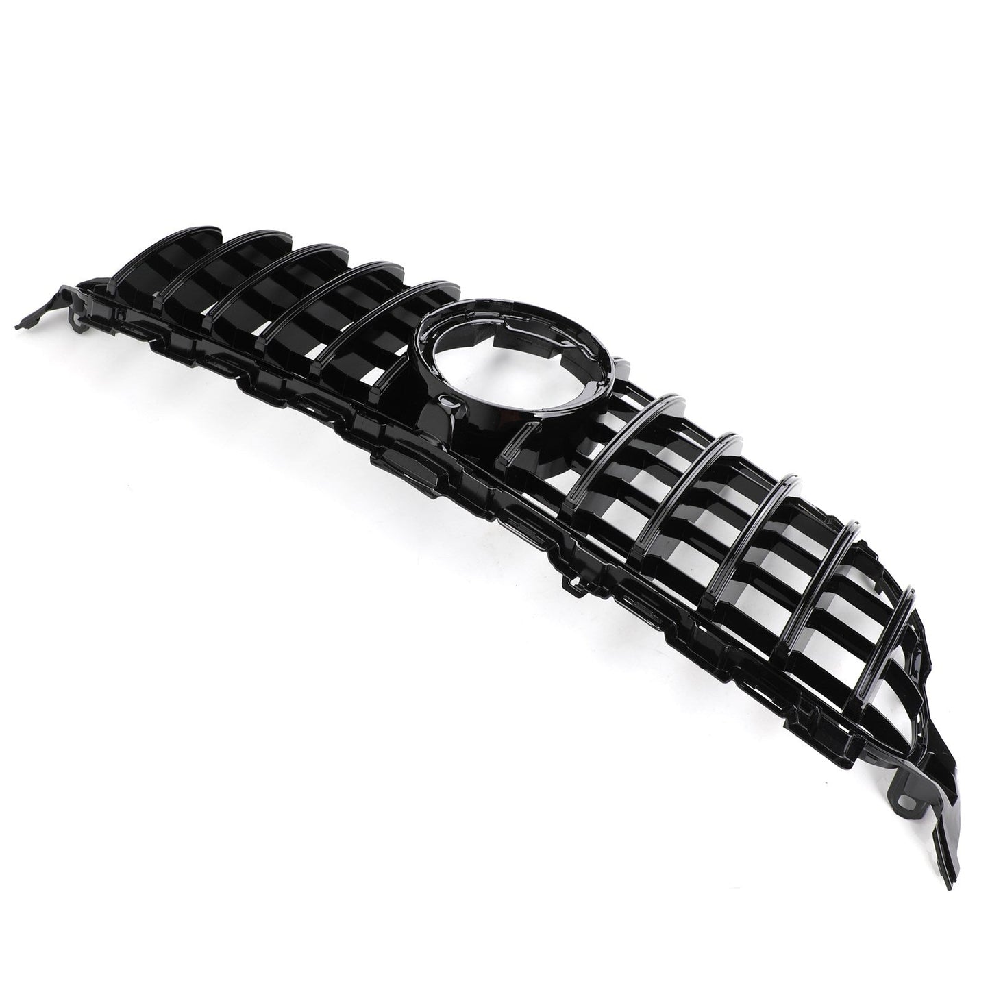 2019-2021 Mercedes-Benz C-Class W205 C205 A205 AMG GTR Style Black Front Grille with Camera Hole