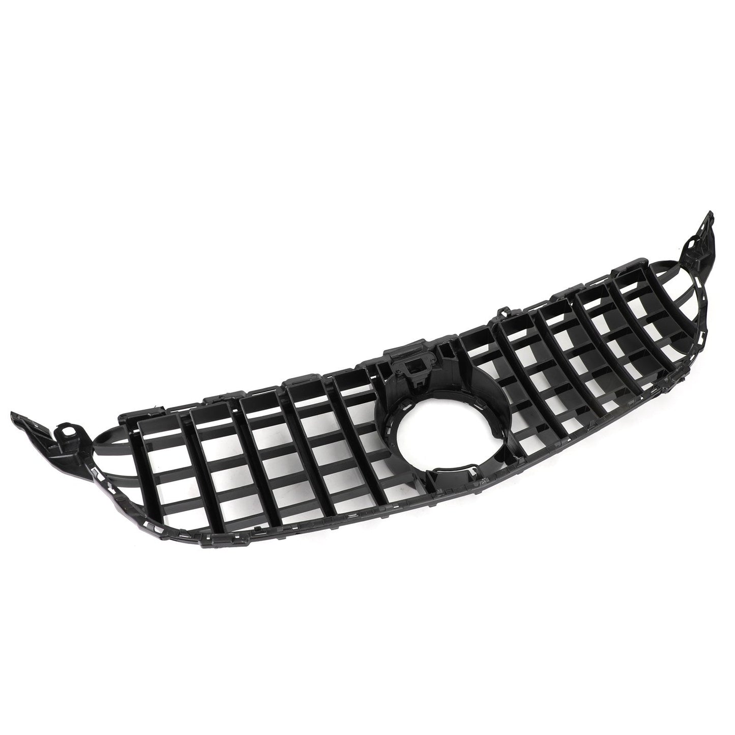 2019-2021 Mercedes-Benz C-Class W205 C205 A205 C200 C300 C43 Black GTR Style Front Grille with Camera Hole