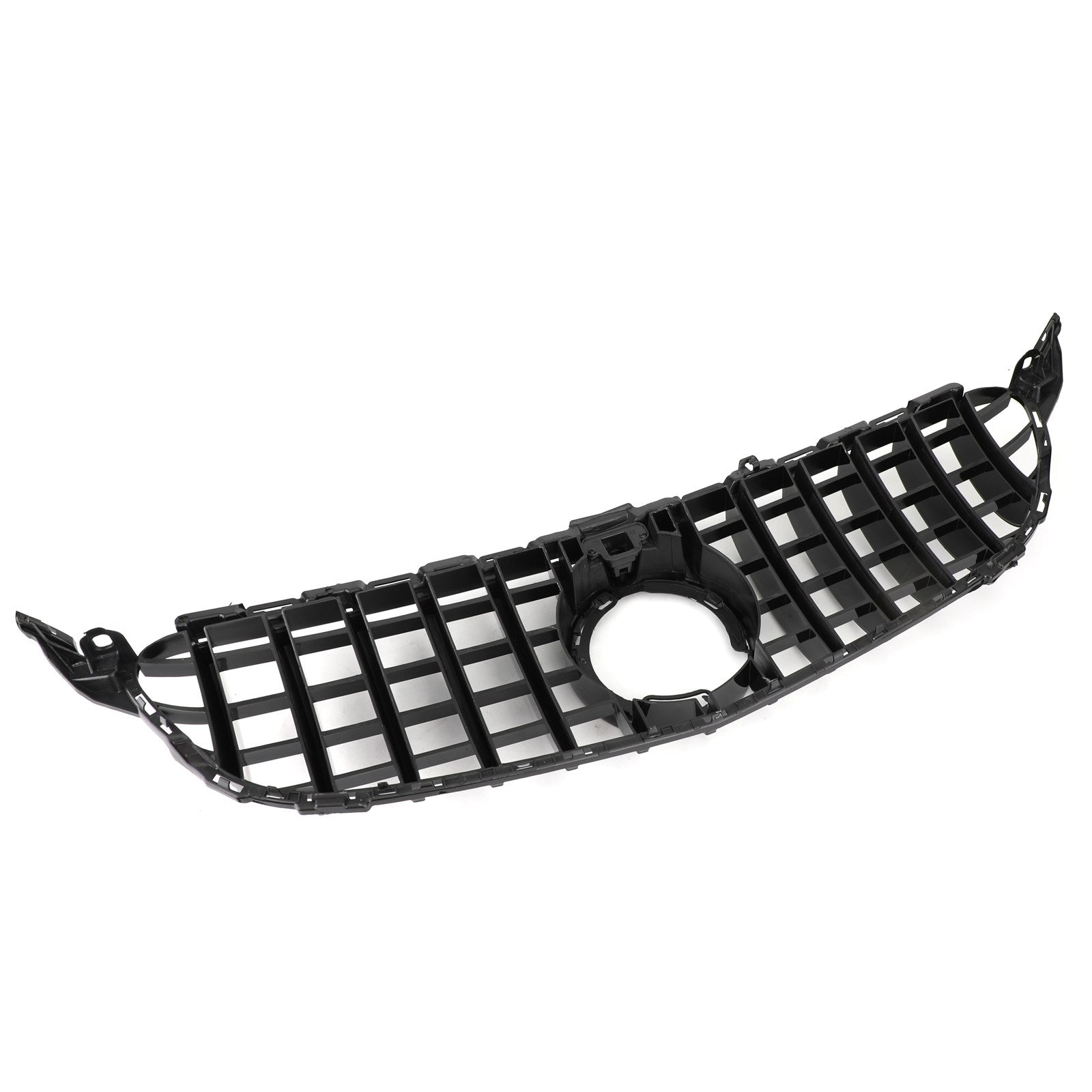 2019-2021 Mercedes-Benz C-Class W205 C205 A205 AMG GTR Style Black Front Grille with Camera Hole