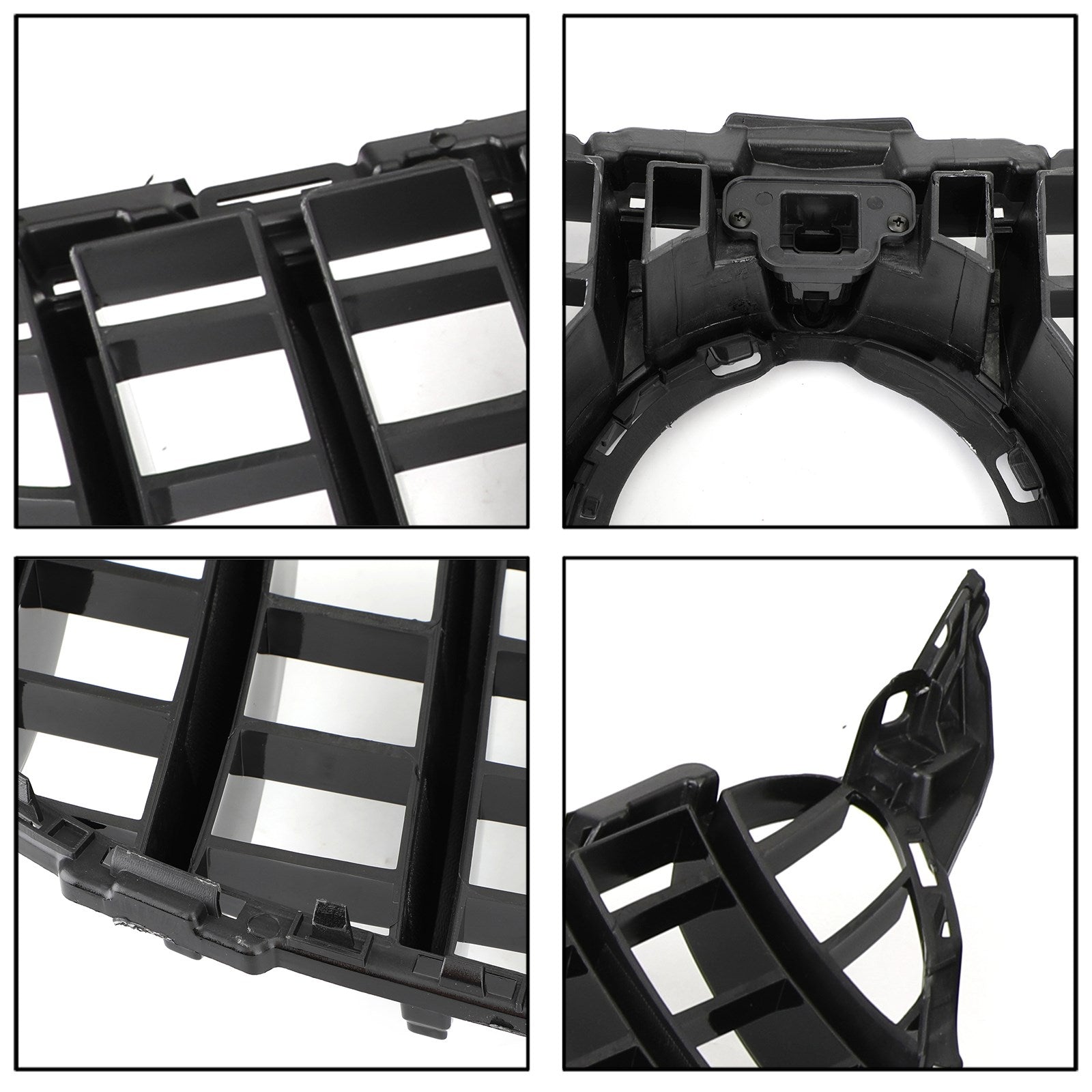 2019-2021 Mercedes-Benz C-Class W205 C205 A205 C200 C300 C43 Black GTR Style Front Grille with Camera Hole