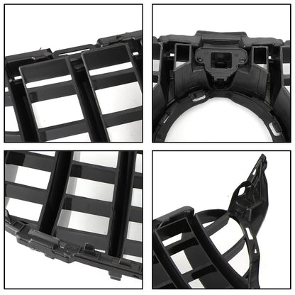 2019-2021 Mercedes-Benz C-Class W205 C205 A205 C200 C300 C43 Black GTR Style Front Grille with Camera Hole