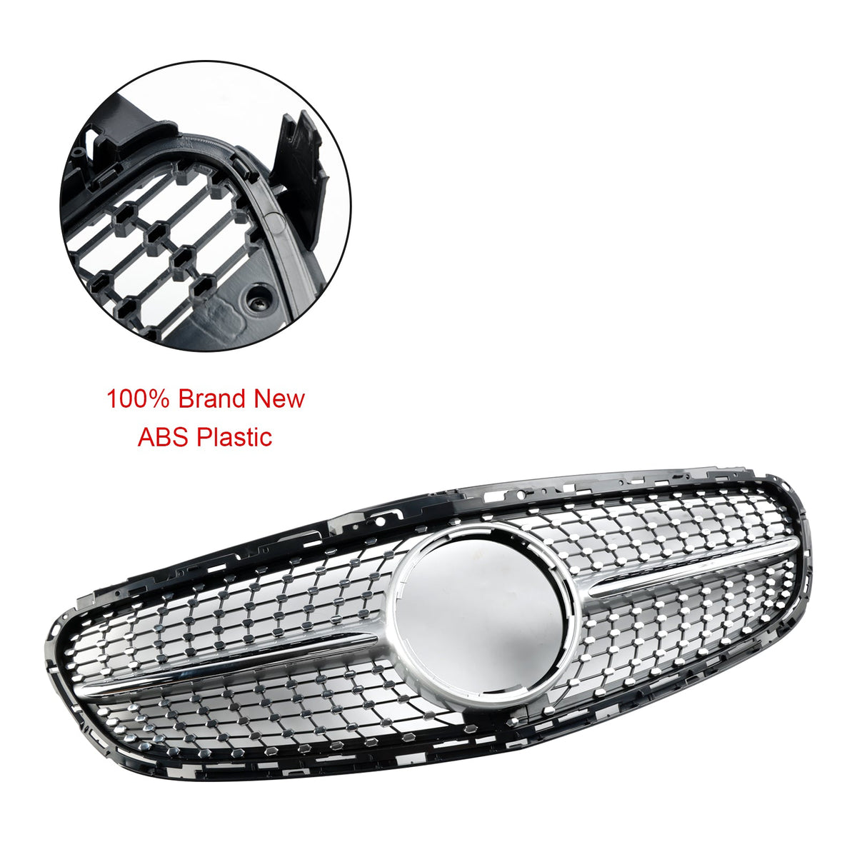 2013-2016 Mercedes-Benz E-Class W212 Facelift Diamond Front Bumper Grille (2128850622 / 2128850822)