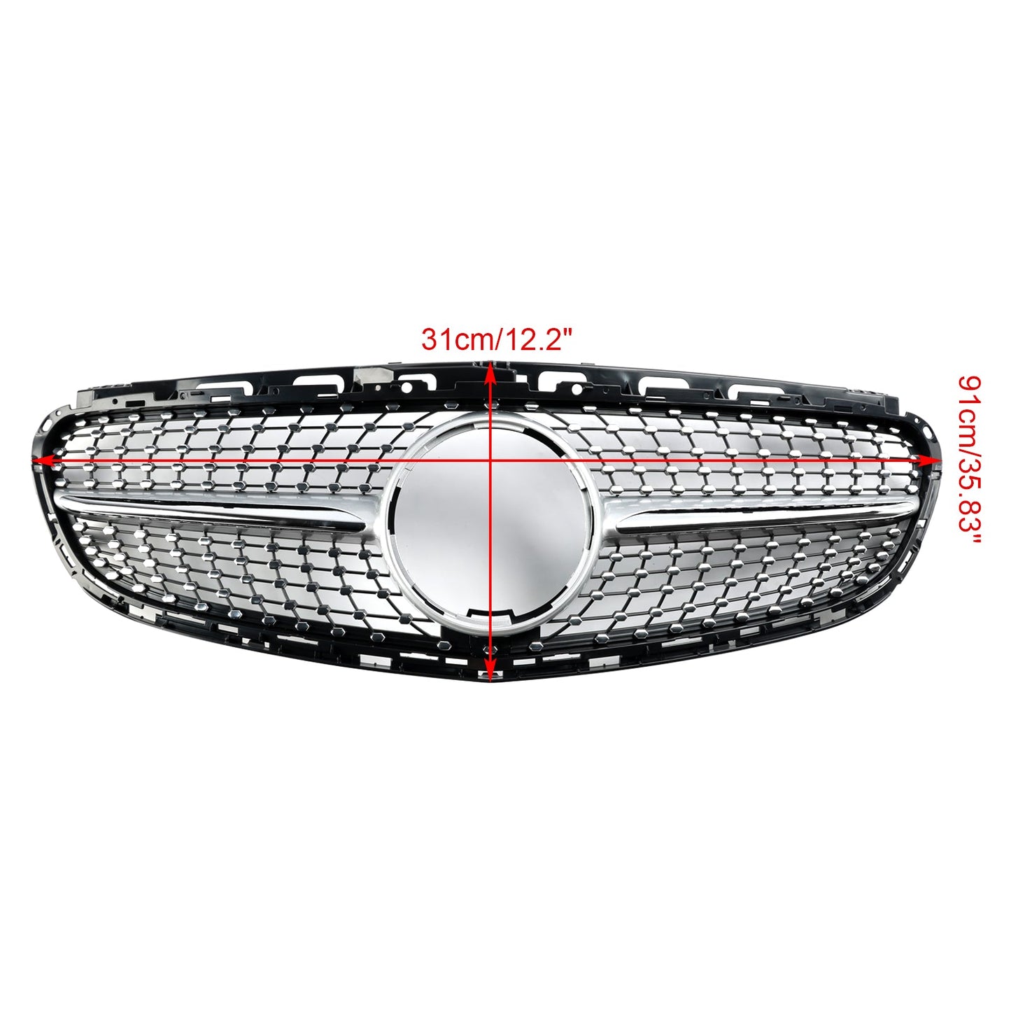 2013-2016 Mercedes-Benz E-Class W212 Facelift Diamond Front Bumper Grille (2128850622 / 2128850822)