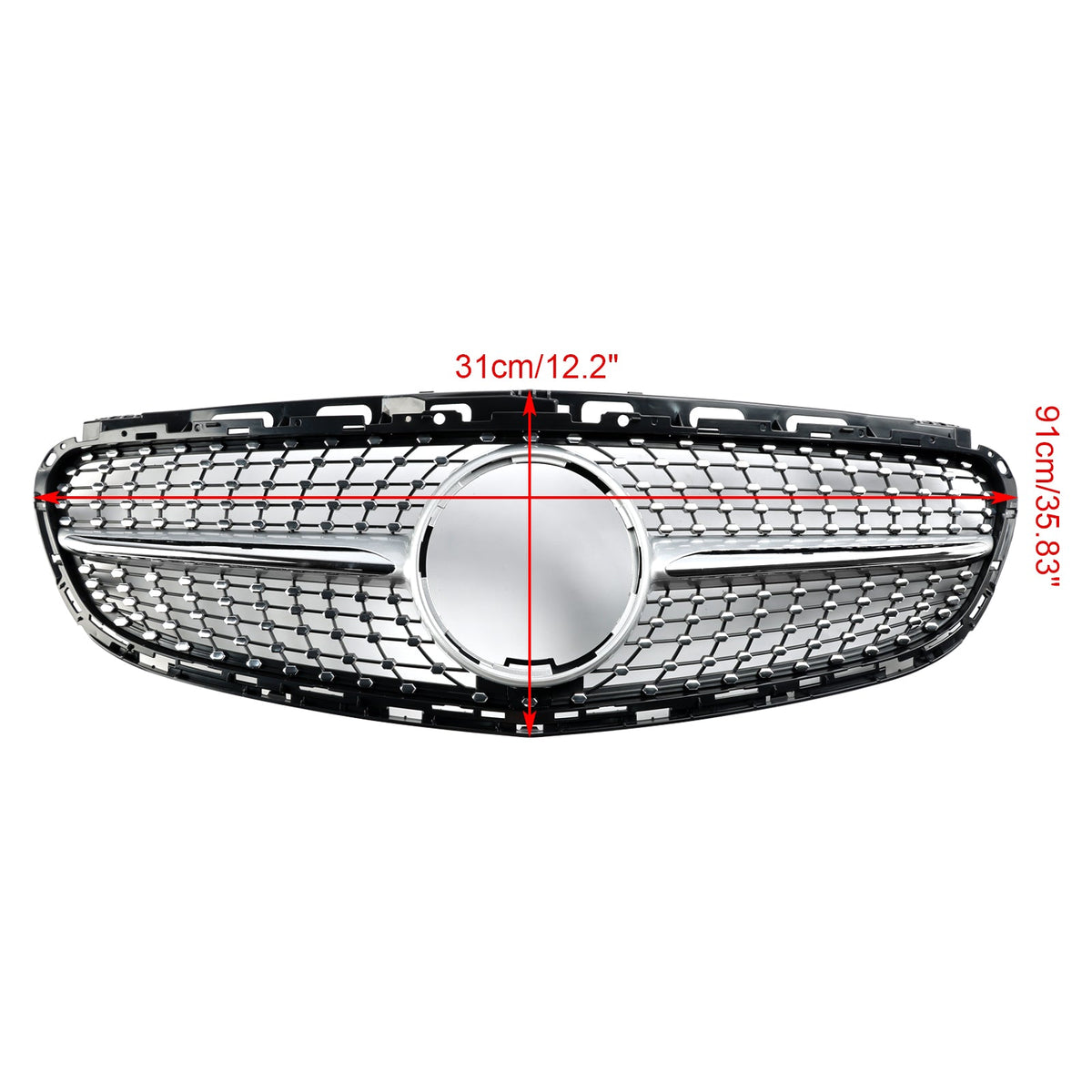 2013-2016 Mercedes-Benz E-Class W212 Facelift Diamond Front Bumper Grille (2128850622 / 2128850822)