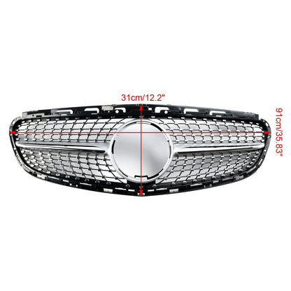 2013-2016 Mercedes-Benz E-Class W212 Facelift Diamond Front Bumper Grille (2128850622 / 2128850822)