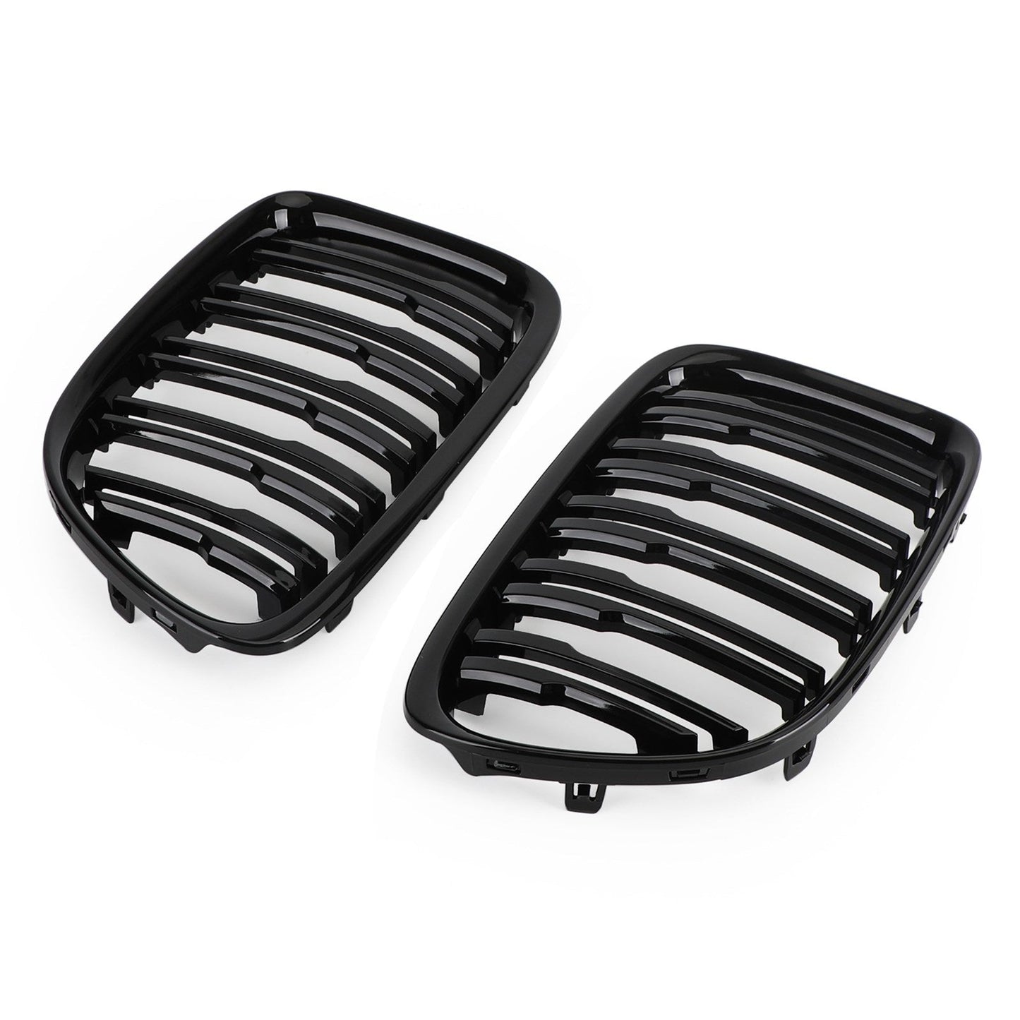 2009-2014 BMW X1 E84 Gloss Black Dual Slat Front Hood Kidney Grille